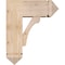 Ekena Millwork Legacy Arts and Crafts Smooth Bracket w/ Offset Brace, Douglas Fir, 7 1/2"W x 18"D x 22"H BKT0806X18X22LEC03SDF - alternate 2